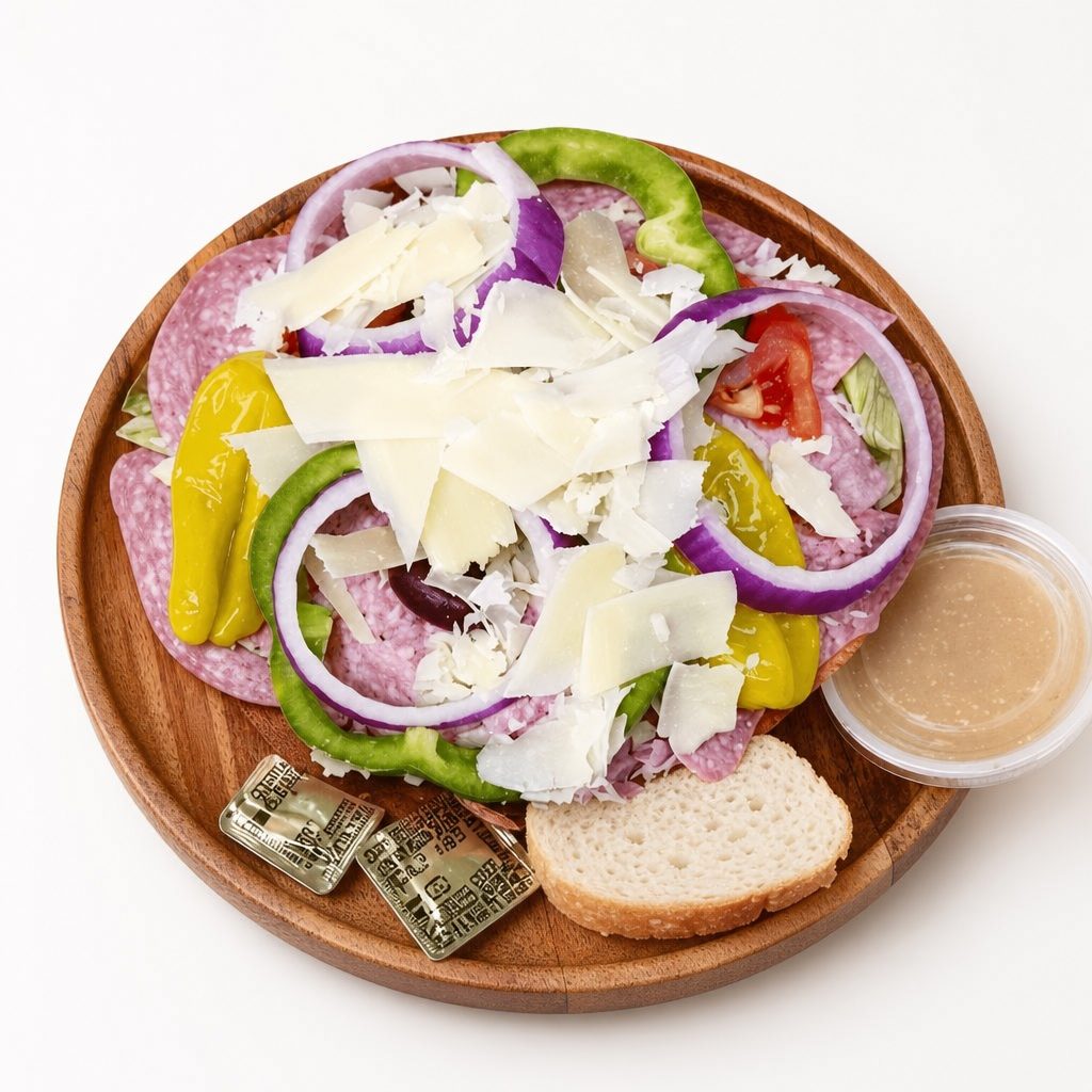 Antipasto Salad with Potato Salad.